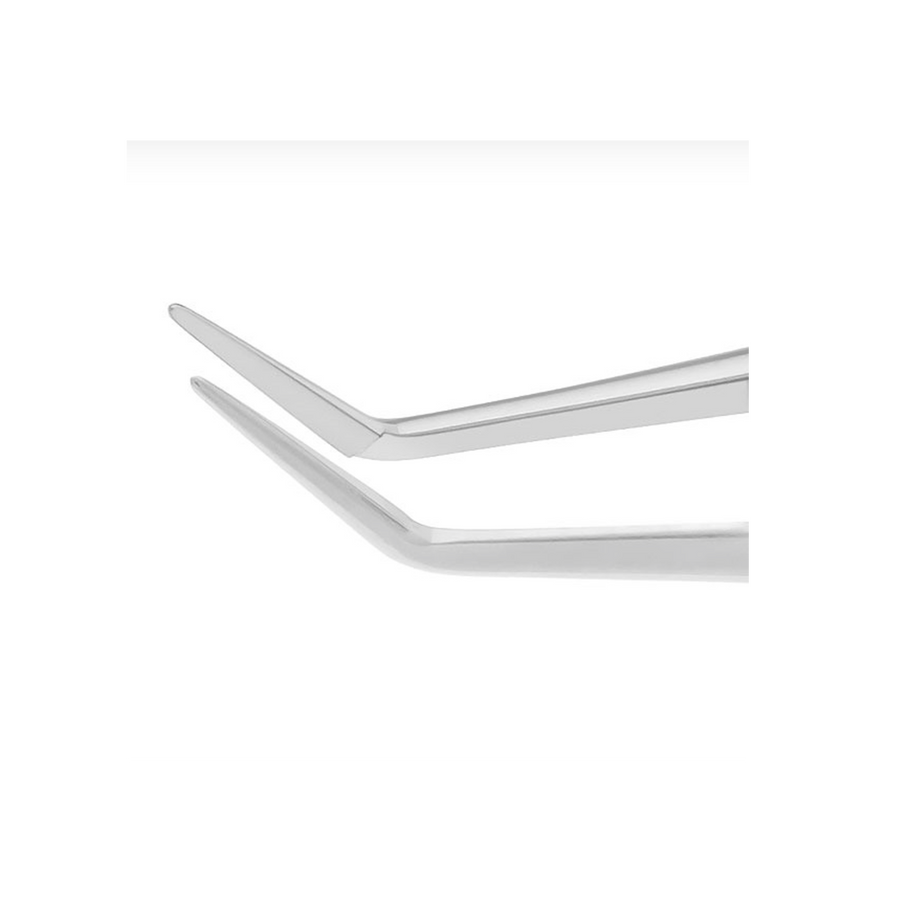 McPherson Tying Forceps, angled, smooth jaws