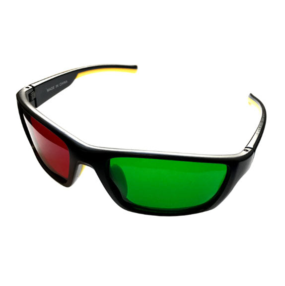 Wraparound Red/Green Glasses, adult