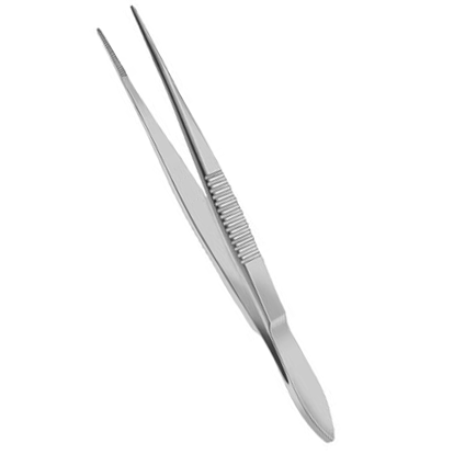 Utility Tissue Forceps, Straight, 1 x 2 teeth