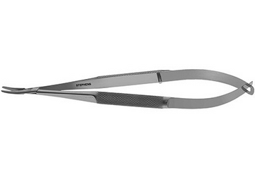 Barraquer Needle Holder, curved w/o lock