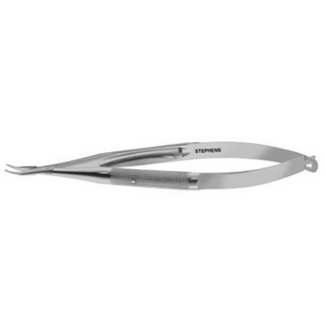 Barraquer Needle Holder, curved with lock, 14 cm